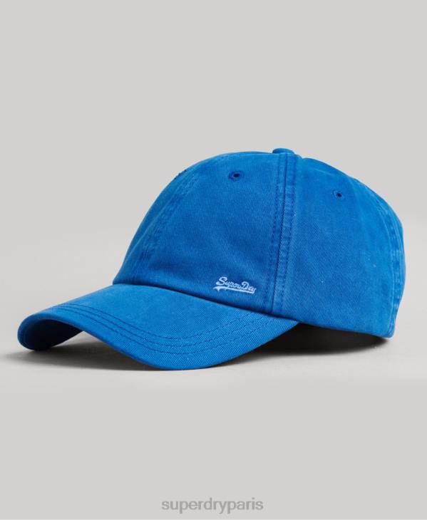 Superdry Hommes casquette brodée vintage D64Z1625 accessoires bleu