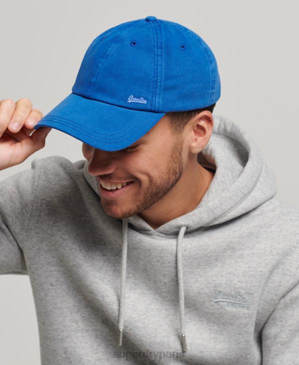 Superdry Hommes casquette brodée vintage D64Z1625 accessoires bleu