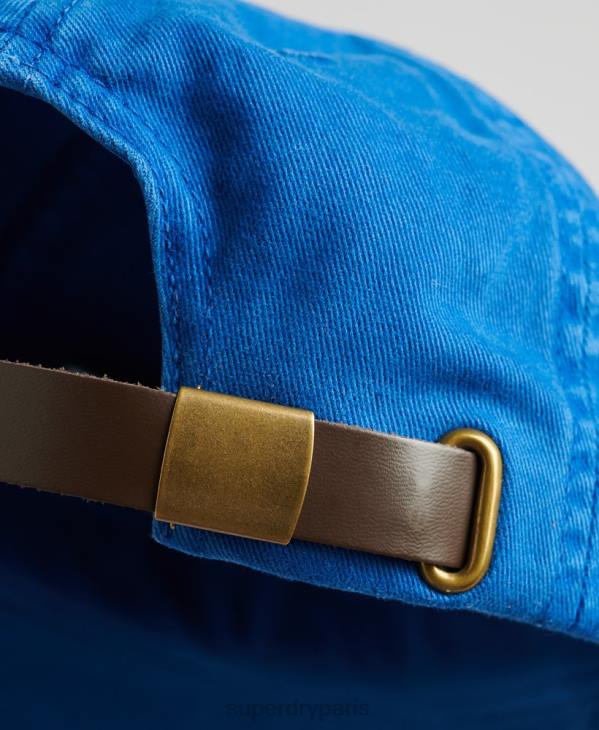 Superdry Hommes casquette brodée vintage D64Z1625 accessoires bleu