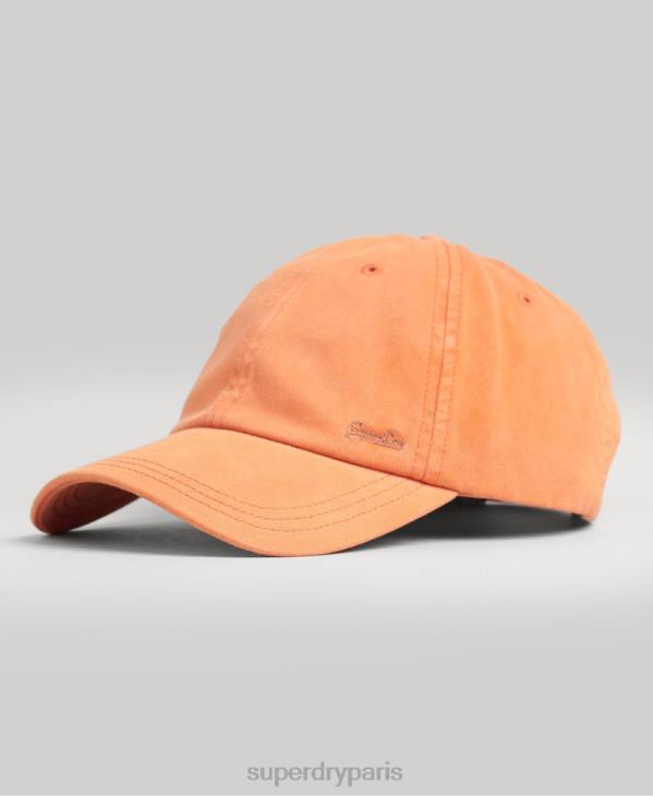 Superdry Hommes casquette brodée vintage D64Z1635 accessoires orange