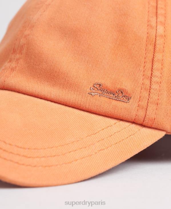 Superdry Hommes casquette brodée vintage D64Z1635 accessoires orange