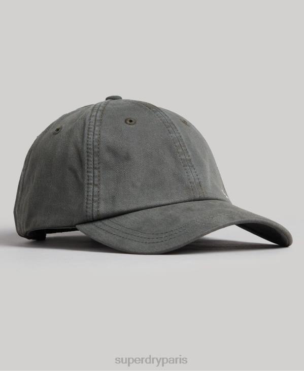 Superdry Hommes casquette brodée vintage D64Z1641 accessoires gris foncé