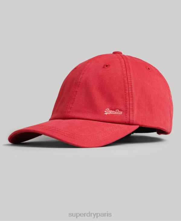 Superdry Hommes casquette brodée vintage D64Z1644 accessoires rouge