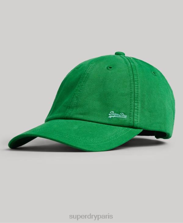 Superdry Hommes casquette brodée vintage D64Z1670 accessoires vert