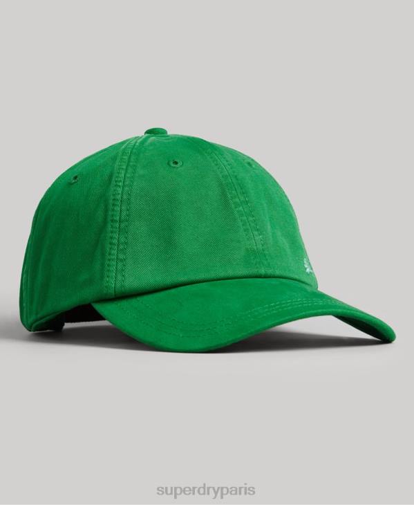 Superdry Hommes casquette brodée vintage D64Z1670 accessoires vert