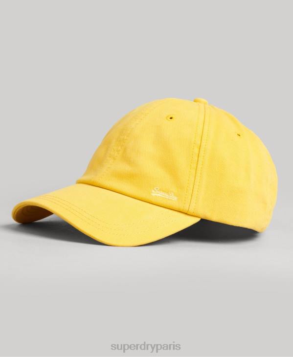 Superdry Hommes casquette brodée vintage D64Z1748 accessoires jaune