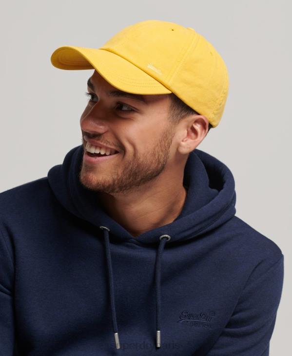 Superdry Hommes casquette brodée vintage D64Z1748 accessoires jaune