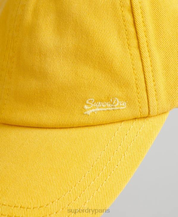 Superdry Hommes casquette brodée vintage D64Z1748 accessoires jaune
