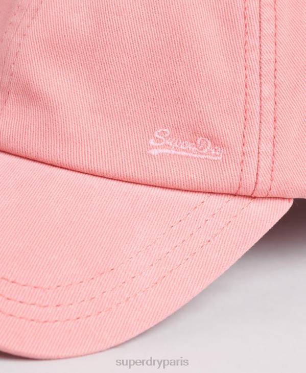 Superdry Hommes casquette brodée vintage D64Z1774 accessoires corail