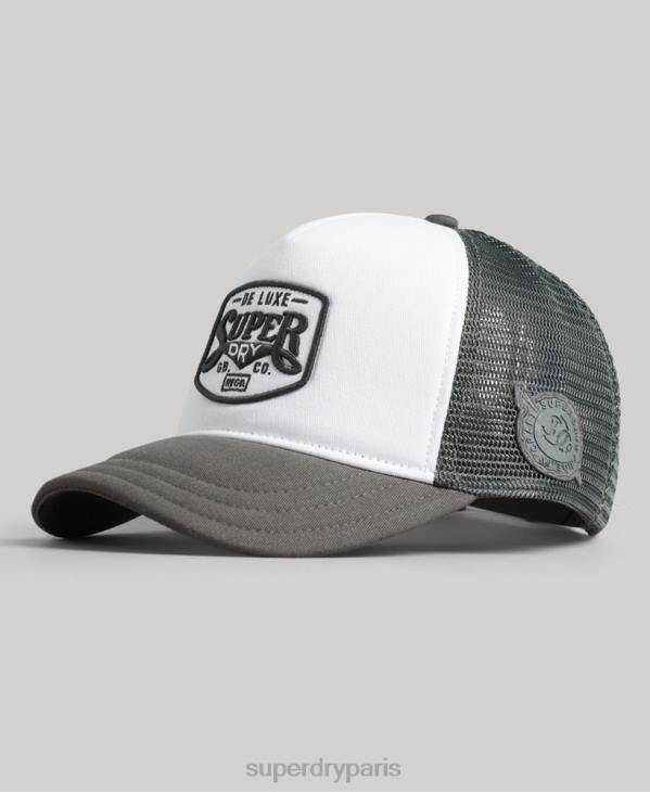 Superdry Hommes casquette de camionneur classique D64Z1594 accessoires blanc