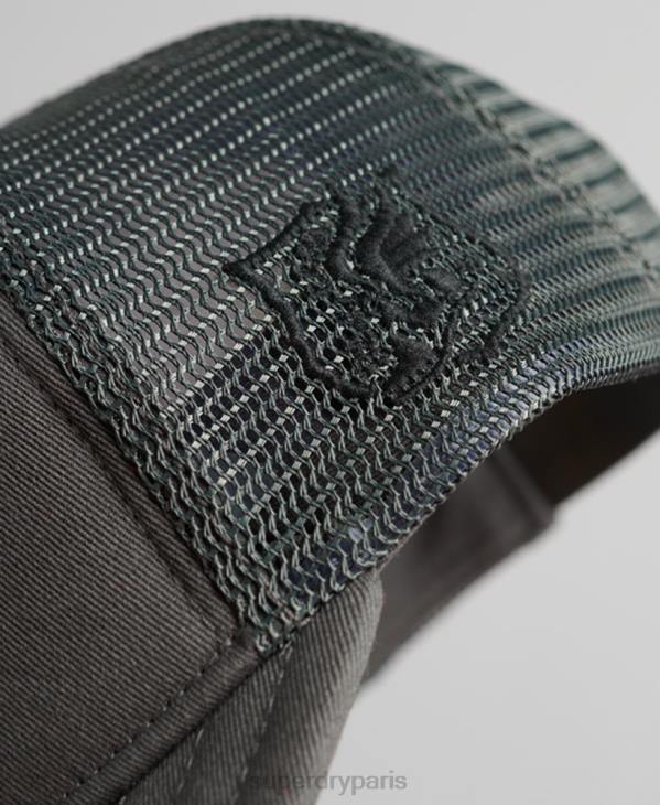 Superdry Hommes casquette de camionneur classique D64Z1603 accessoires gris foncé