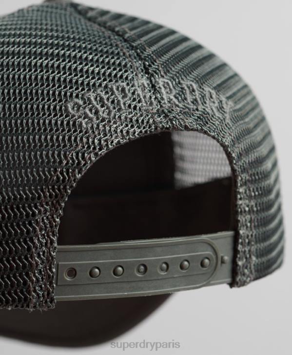 Superdry Hommes casquette de camionneur classique D64Z1603 accessoires gris foncé