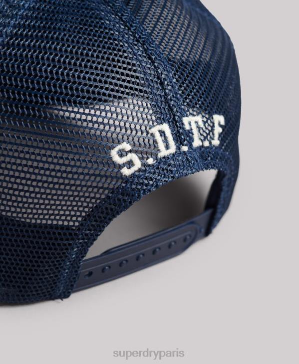 Superdry Hommes casquette de camionneur classique D64Z1735 accessoires bleu foncé