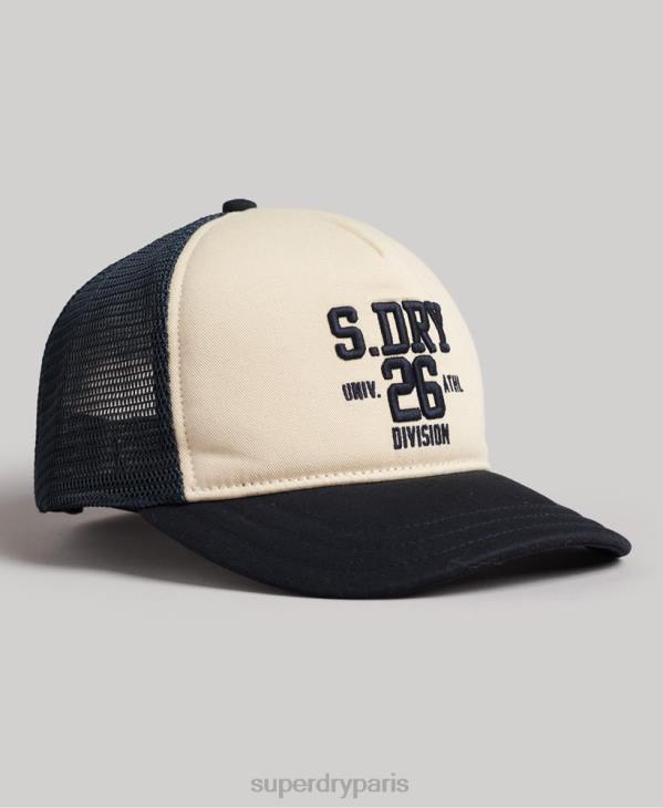 Superdry Hommes casquette de camionneur classique D64Z1791 accessoires crème