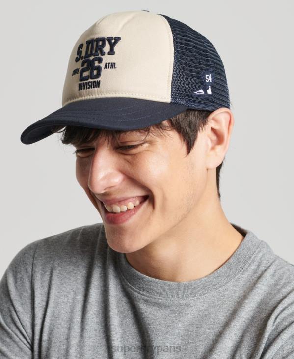 Superdry Hommes casquette de camionneur classique D64Z1791 accessoires crème