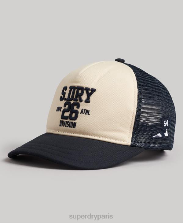 Superdry Hommes casquette de camionneur classique D64Z1791 accessoires crème