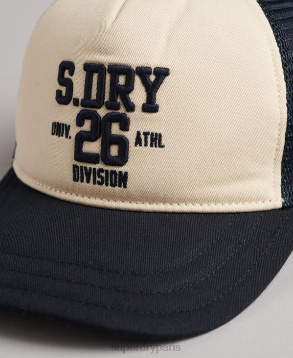 Superdry Hommes casquette de camionneur classique D64Z1791 accessoires crème