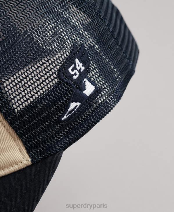 Superdry Hommes casquette de camionneur classique D64Z1791 accessoires crème