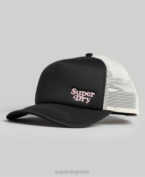 Superdry Hommes casquette de camionneur de marqueur D64Z1720 accessoires gris foncé