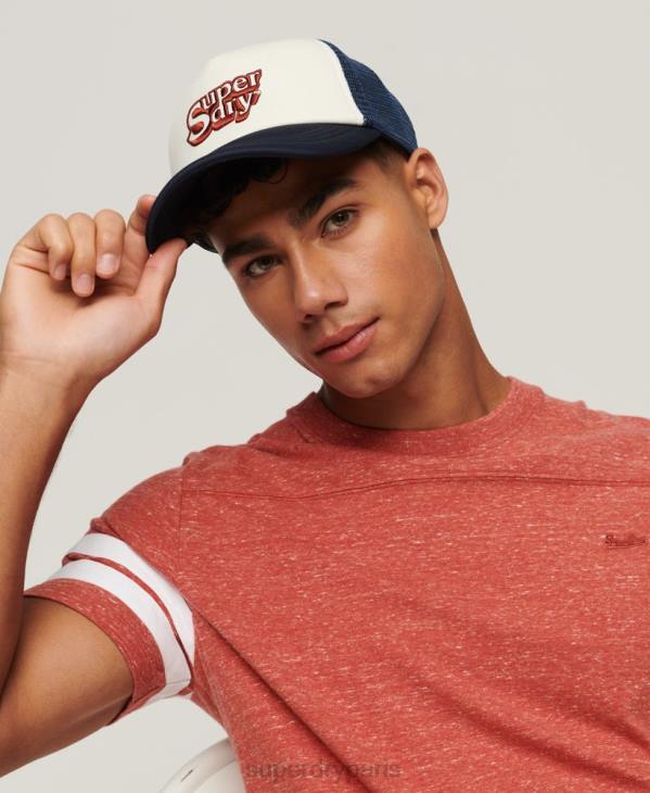 Superdry Hommes casquette de camionneur vintage D64Z1651 accessoires blanc