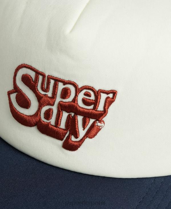 Superdry Hommes casquette de camionneur vintage D64Z1651 accessoires blanc