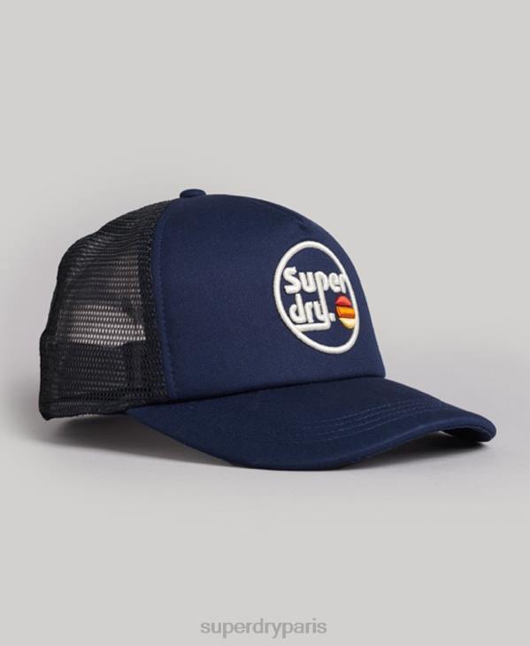 Superdry Hommes casquette de camionneur vintage D64Z1715 accessoires marine