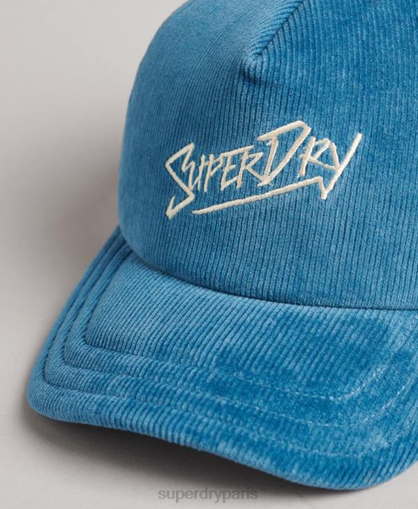 Superdry Hommes casquette de cordon de marque vintage D64Z1645 accessoires bleu