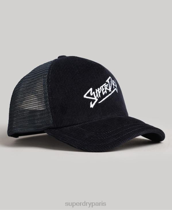 Superdry Hommes casquette de cordon de marque vintage D64Z1658 accessoires marine