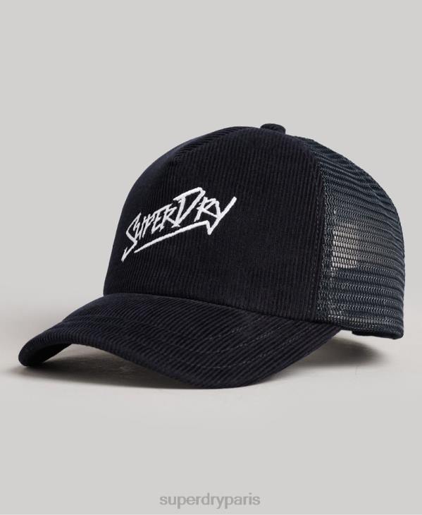 Superdry Hommes casquette de cordon de marque vintage D64Z1658 accessoires marine