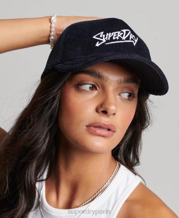 Superdry Hommes casquette de cordon de marque vintage D64Z1658 accessoires marine