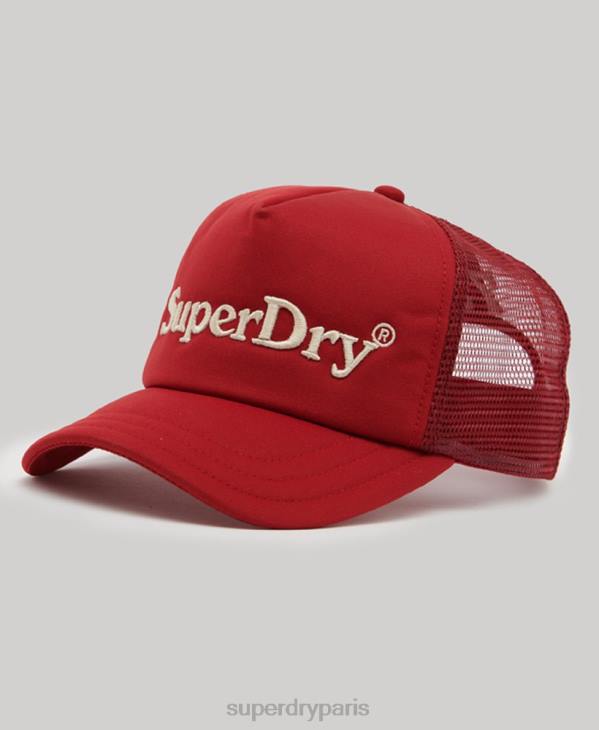 Superdry Hommes casquette trucker graphique D64Z1709 accessoires rouge