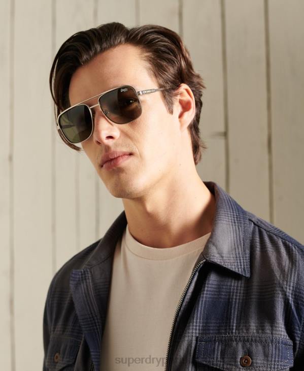 Superdry Hommes lunettes de soleil harrison D64Z1752 accessoires argent
