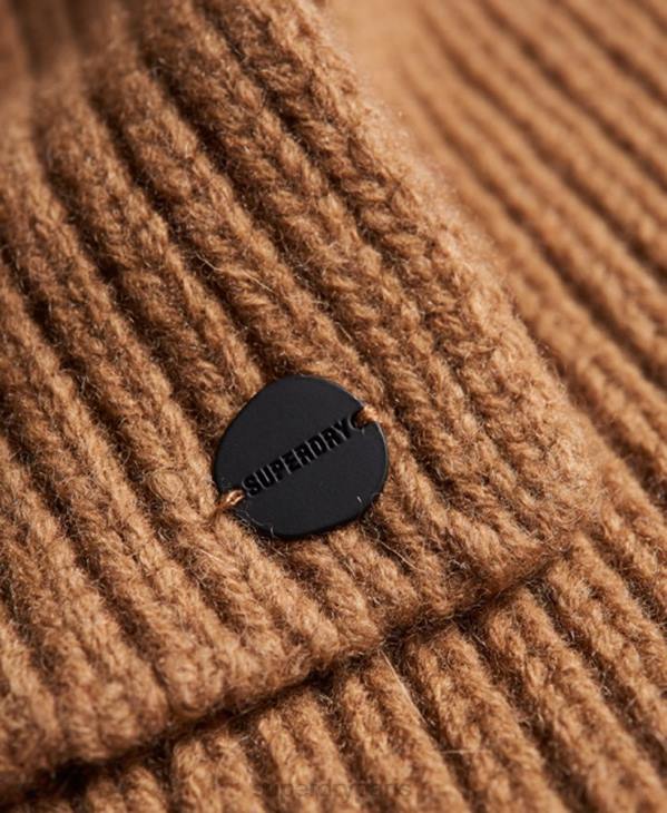 Superdry Hommes écharpe côtelée premium studios D64Z1808 accessoires bronzer