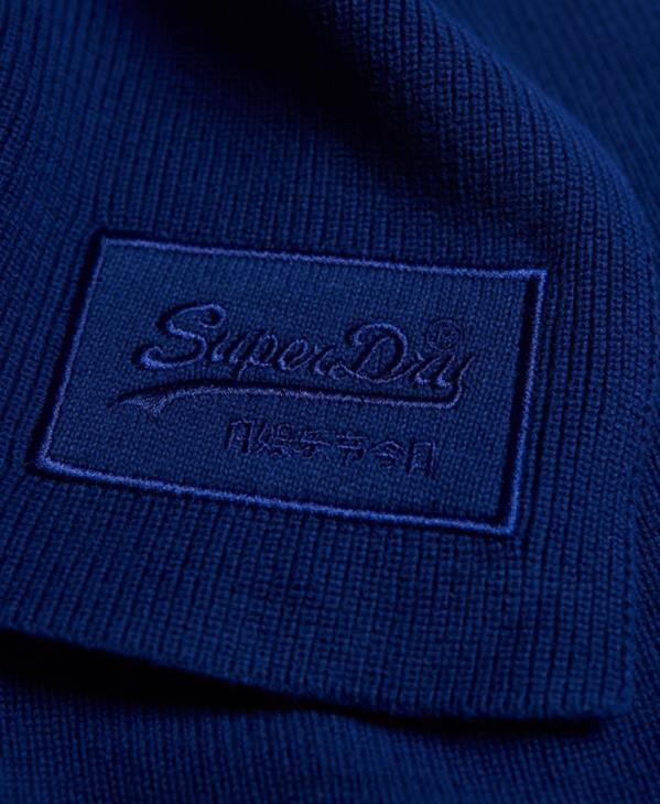 Superdry Hommes écharpe classique à logo vintage D64Z6410 accessoires bleu