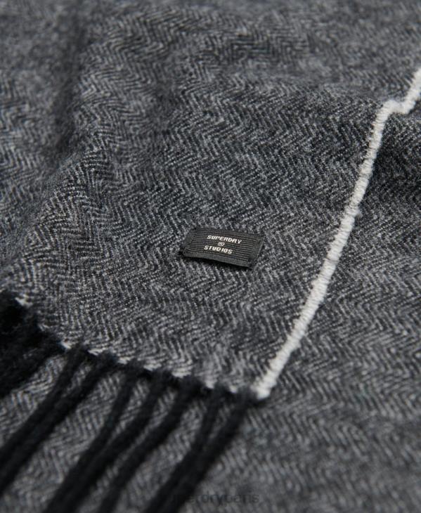Superdry Hommes écharpe d'atelier D64Z1783 accessoires gris foncé