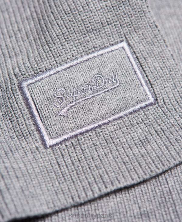 Superdry Hommes écharpe à logo vintage D64Z1821 accessoires gris clair