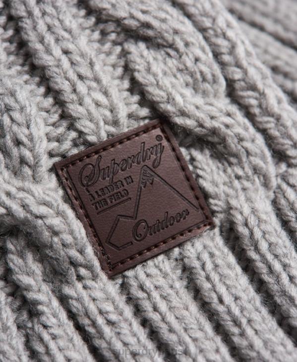 Superdry Hommes écharpe torsadée trawler D64Z1826 accessoires crème