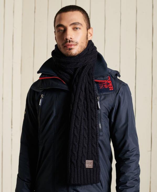 Superdry Hommes écharpe torsadée trawler D64Z6409 accessoires marine
