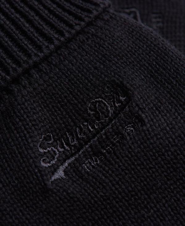 Superdry Hommes gants classiques à logo vintage D64Z1799 accessoires noir