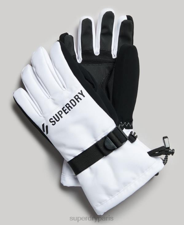 Superdry Hommes gants de neige D64Z1381 accessoires blanc