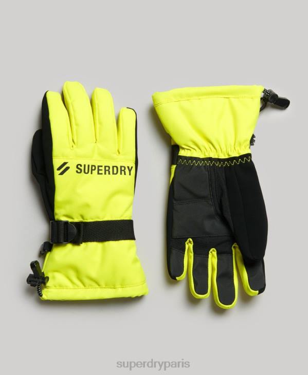 Superdry Hommes gants de neige D64Z1388 accessoires jaune