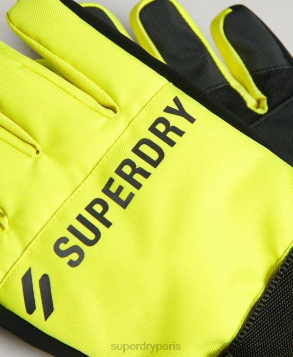 Superdry Hommes gants de neige D64Z1388 accessoires jaune