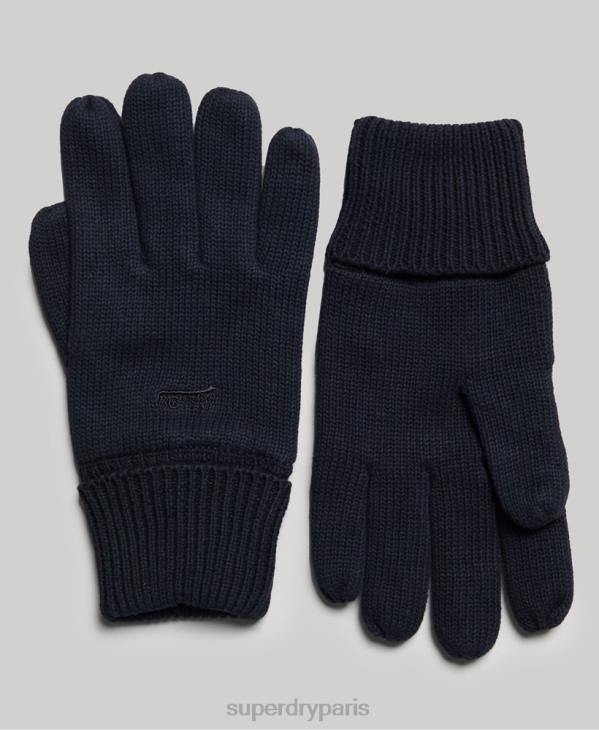 Superdry Hommes gants à logo vintage D64Z1722 accessoires marine