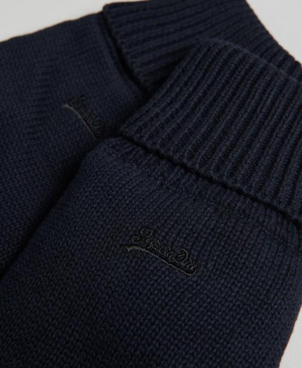 Superdry Hommes gants à logo vintage D64Z1722 accessoires marine