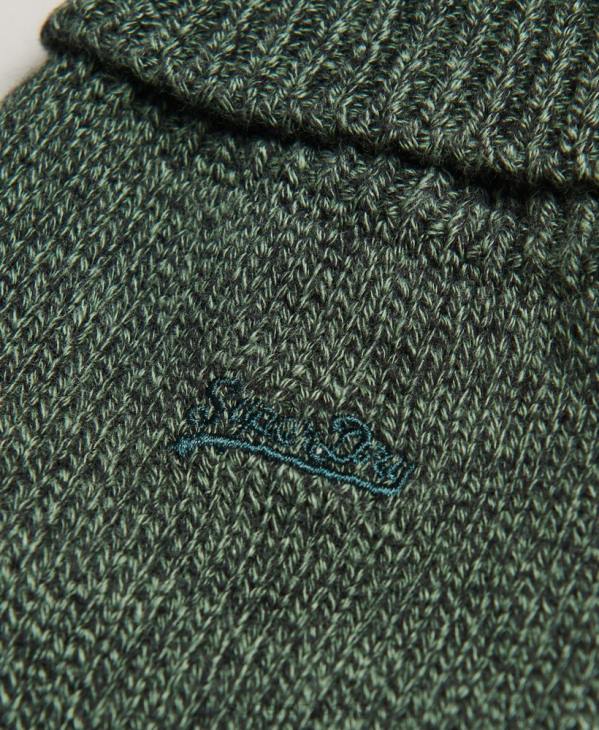 Superdry Hommes gants à logo vintage D64Z1723 accessoires vert