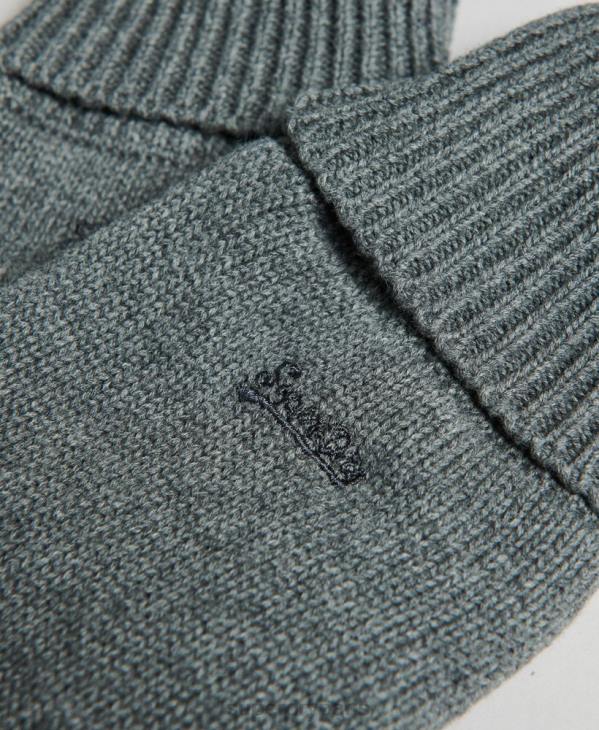Superdry Hommes gants à logo vintage D64Z1725 accessoires gris
