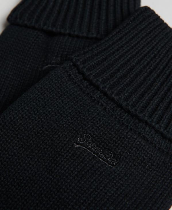 Superdry Hommes gants à logo vintage D64Z1726 accessoires noir