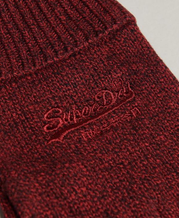 Superdry Hommes gants unis indispensables D64Z1703 accessoires rouge