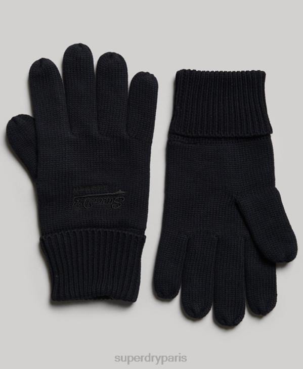 Superdry Hommes gants unis indispensables D64Z1705 accessoires marine