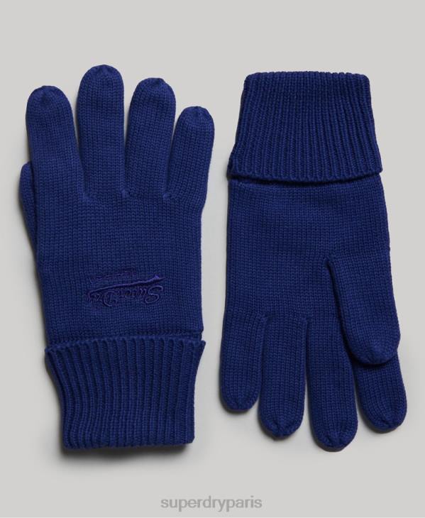 Superdry Hommes gants unis indispensables D64Z6364 accessoires bleu